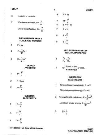 Fizik K2 Percubaan SPM Kelantan 2022 Pdf