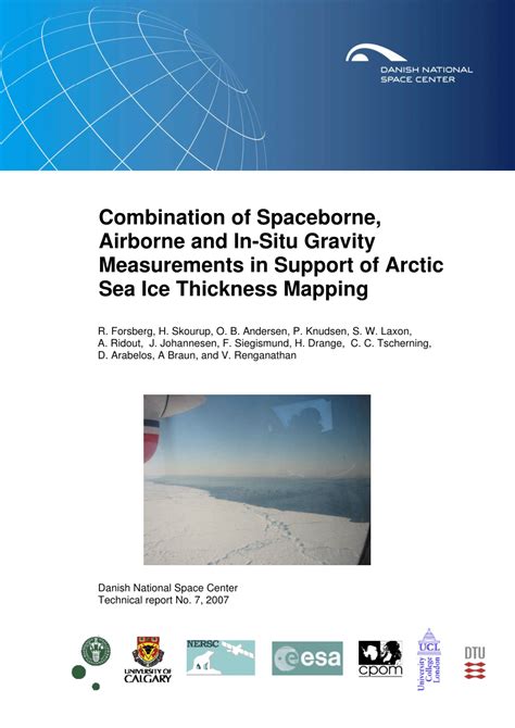 Pdf Combination Of Spaceborne Airborne And In Situ Gravity