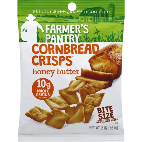 Farmers Pantry Cornbread Crisps Bite Size Honey Butter Snacks