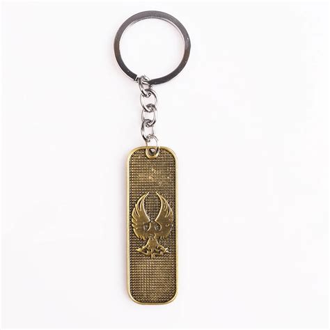 Ps4 Game Dishonored Keychain 2color Unisex Keyring Jewelry In Key