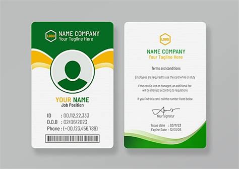 Red Geometric Employee Id Card Design Template Template Download On Pngtree