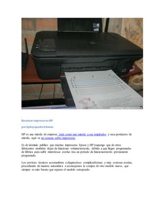 Resetear Cartuchos Hp Pdf