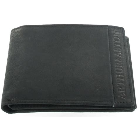 Portefeuille Volets Chic Cuir De Vachette Noir Arthur Aston