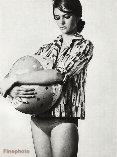 1962 SAM HASKINS Vintage Semi Nude Female Beach Ball Photo Gravure Art