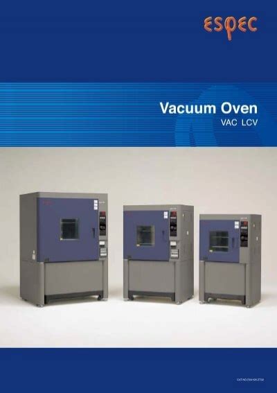 Espec Vac And Lcv Vacuum Oven Datasheet Mhz Electronics Inc