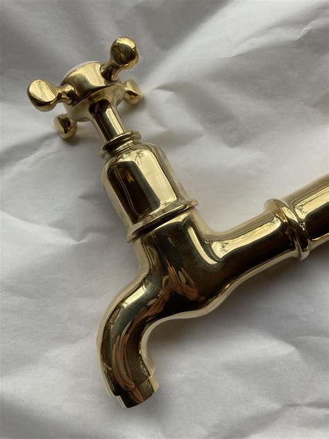 Polished Brass Bib Taps On Stands Sold Tap Refurbishment