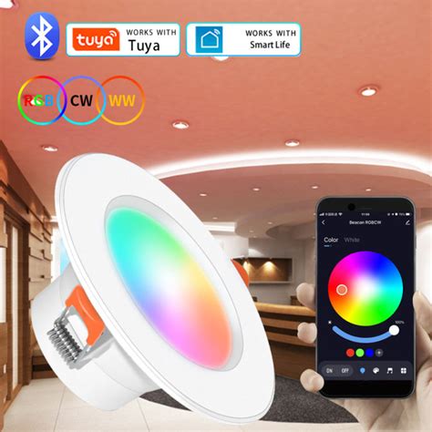 Tuya Bluetooth Compatible Downlight Colorful Spot Led Lamp Recessed