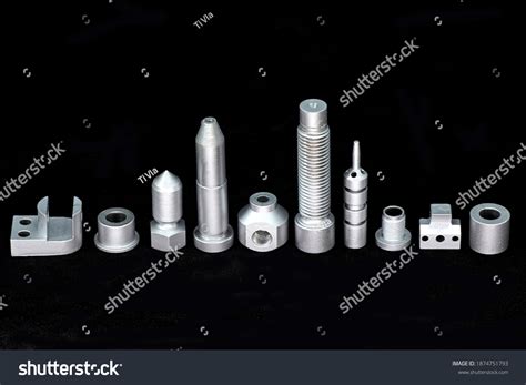 Shiny Steel Parts Background Regular Industrial Stock Photo 1874751793