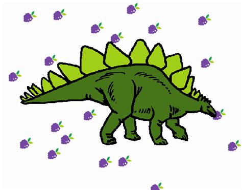 Dibujo De Stegosaurus Pintado Por En Dibujos Net El D A A Las