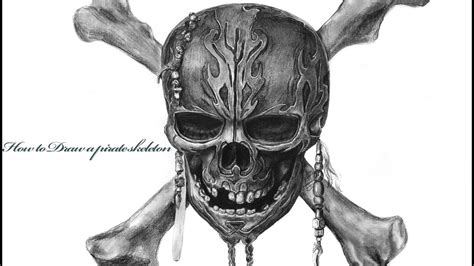 Pirate Skeleton Art Drawings