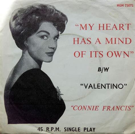 Connie Francis My Heart Has A Mind Of Its Own 1960 Connie Francis