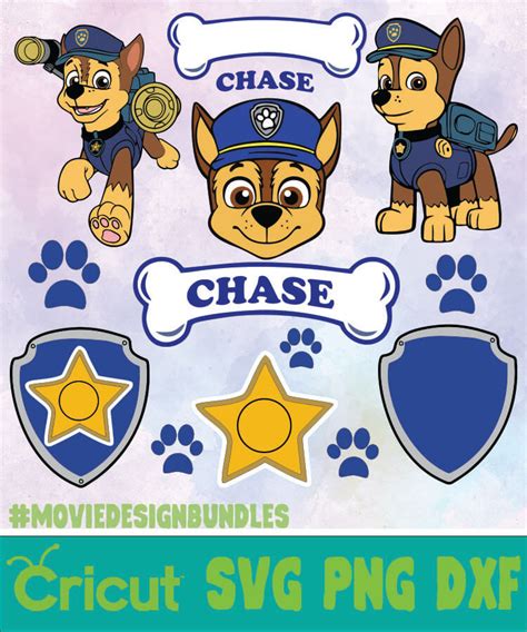 Chase Svgpngdxfpaw Patrol Svgpngdxfpaw Patrol Bundle Svgpngdxf