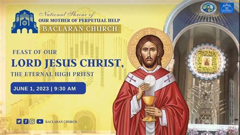 BACLARAN CHURCH LIVE TV THURSDAY MASS 9 30 AM 01 JUNE 2023 Onlinemass