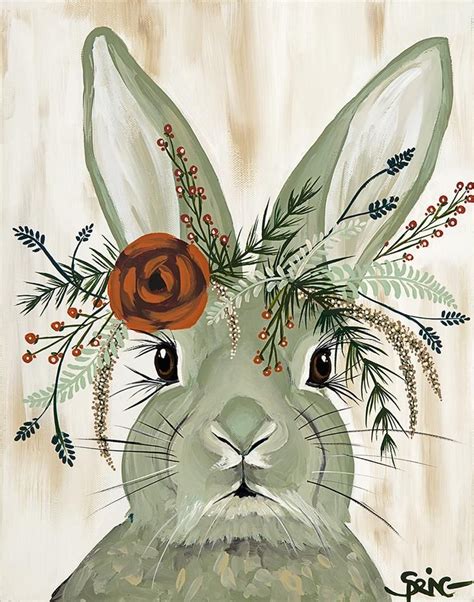 Bunny Painting Art Painting Bunny Artwork Easter Paintings Spring