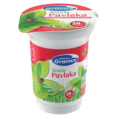 Kisela Pavlaka Sa 20 Mm 180g Mlekara Granice