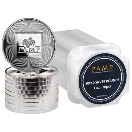 Pamp Usa Oz Silver Round New Hero Bullion