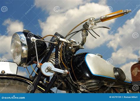 Retro motorbike stock image. Image of closeup, show, details - 6579159