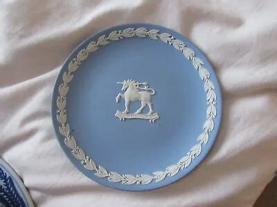 Wedgwood Blue Jasperware Plate PIPS TRIP