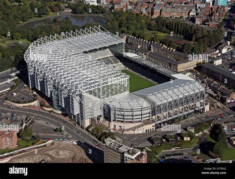 Aerial image of St James Park, Newcastle Stock Photo - Alamy