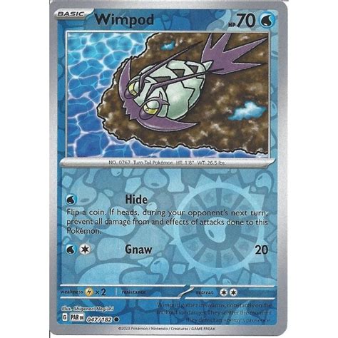 Pokemon Trading Card Game Wimpod Reverse Holo Sv