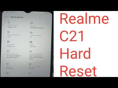 Realme C21 Hard Reset Kaise Kare How To Hard Reset Realme C21 Mobile