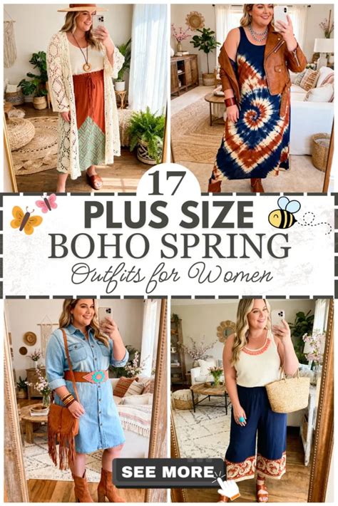 17 Plus Size Boho Spring Outfits That Curvy Women Love