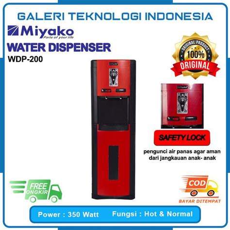 Jual Dispenser Miyako WDP 200 H Dispenser Galon Bawah Hot Normal