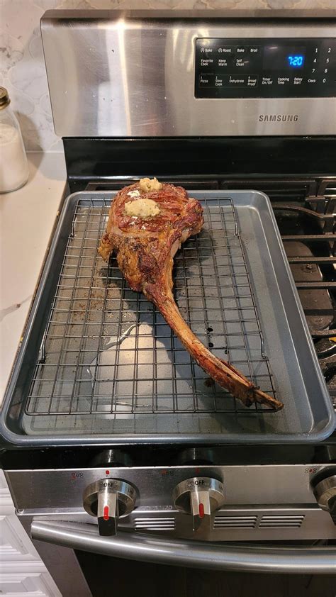 Homemade Giant Tomahawk Steak Food