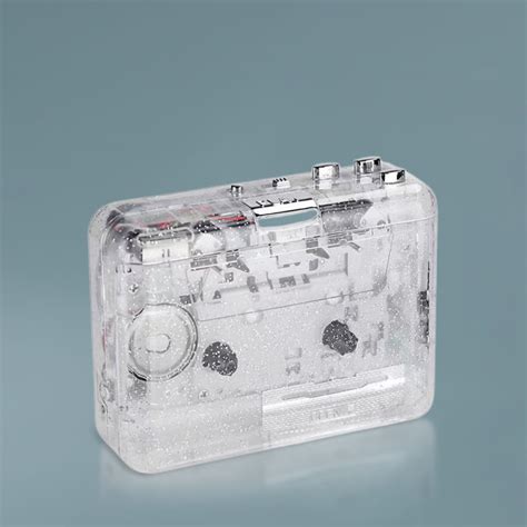 USB2.0 Tape Player Full Transparent Shell Cassette Player Plug and Play ...