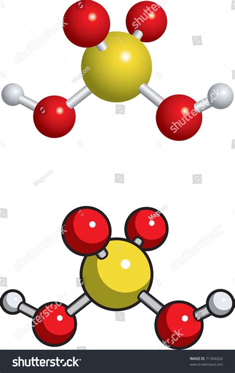 Sulfuric Acid Molecule Stock Vector (Royalty Free) 71304262 | Shutterstock