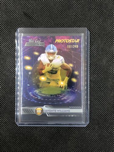 RARE ROOKIE JAVONTE WILLIAMS 2021 WILD CARD ALUMINATION PROTOSTAR