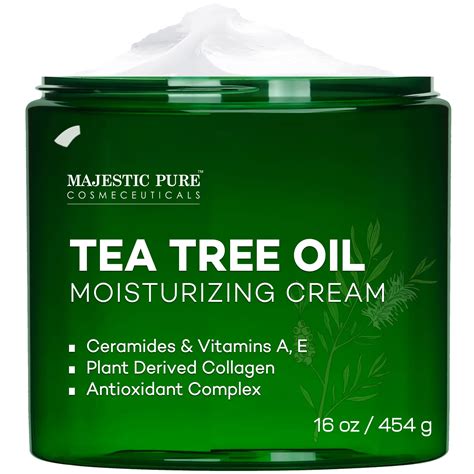 Majestic Pure Tea Tree Oil Moisturizing Cream 16 Oz Ceramides