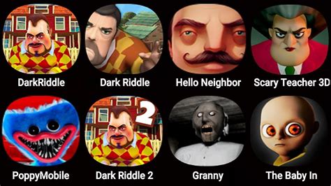 Dark Riddle Dark Riddle Classic Hello Neighbor Scary Teacher 3D Poppy