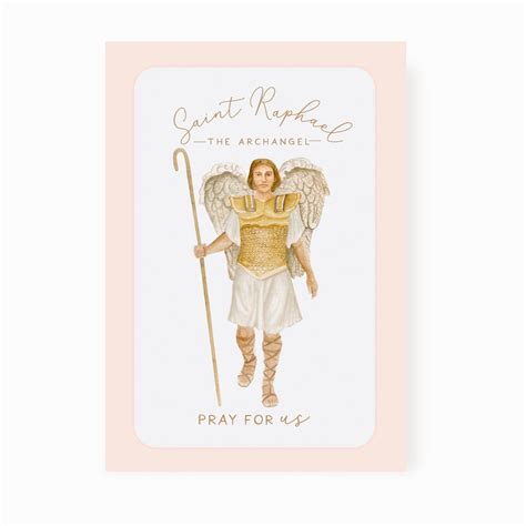 St. Raphael Prayer Card | Wise Choice of a Marriage Partner | Beige – Novena Cards