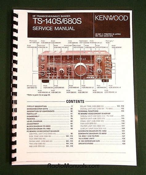 Kenwood Instruction Manuals And Service Manuals