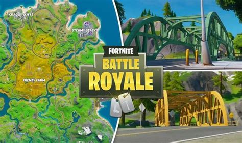 Fortnite Dance At Yellow Green And Red Steel Bridges Challenge Map