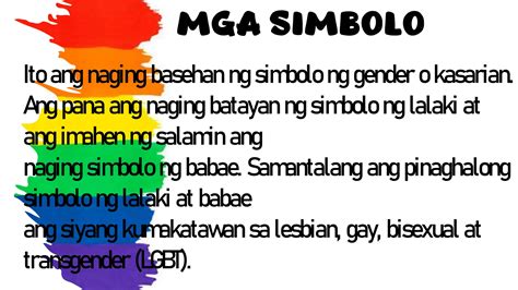 Mga Uri Ng Gender Sex At Gender Rolespdf