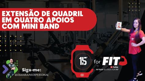 EXTENSÃO DE QUADRIL EM QUATRO APOIOS MINI BAND BAND HIP EXTENSION