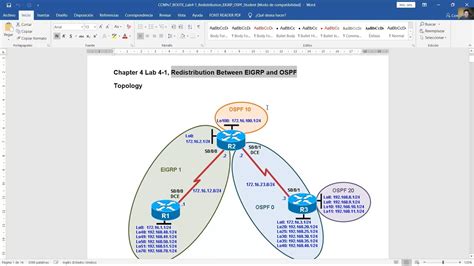 CCNPv7 ROUTE Chapter 4 Lab 4 1 Redistribution Between EIGRP And OSPF