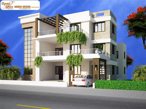 Bedrooms Triplex House Design In M M X M Bill House Plans