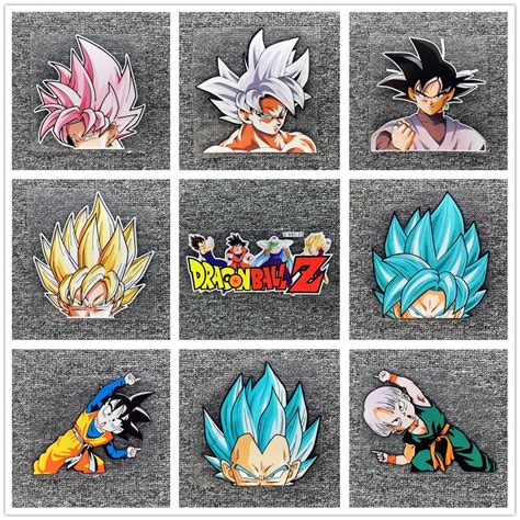 Adesivos Para Carro Bola De Dragão Z Son Goku Vegeta Super Saiyan Anime