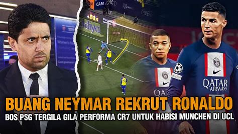 MAKIN BAR BAR BOS PSG BUANG NEYMAR DEMI REKRUT RONALDO Ambisi Gila