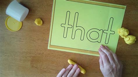 Play Dough Sight Words Youtube