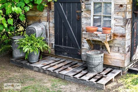 Pallet Porch For A Garden Shed Funky Junk Interiorsfunky Junk