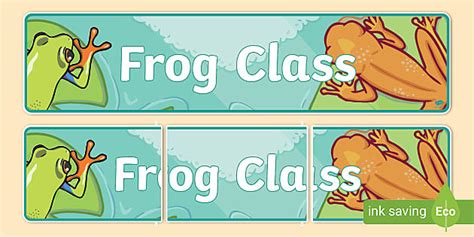 Free Frog Themed Classroom Display Banner Teacher Made