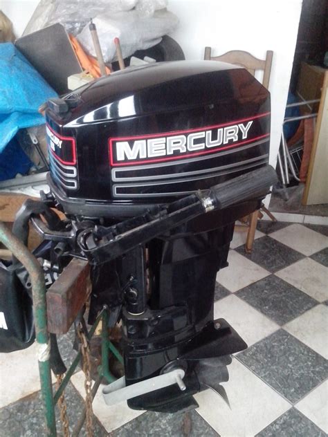 Motor De Popa Mercury Hp Americano R Em Mercado Livre