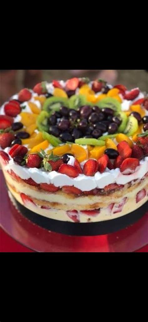 Bolo Tropical Receitas Saborosas Naked Cake Receitas