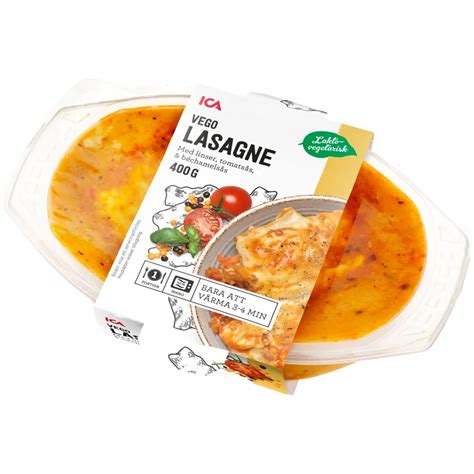 Färdigmat Vego Lasagne Färsk 400g ICA Handla mat online från din