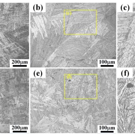 A Metallography Of Ti64 Bc Metallographies Of Ti64 After Heat Download Scientific Diagram