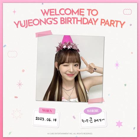 On Twitter 230614 WELCOME TO YUJEONGS BIRTHDAY PARTY Behind Photo